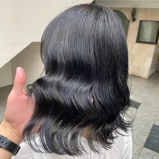 ミディアム ブリーチなし✨艶髪 カラー𓃲YAGIのヘアスタイル
