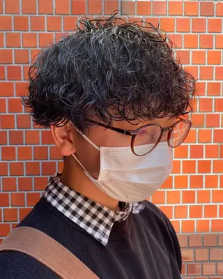 パーマ メンズ 年間2000名担当◎ パーマ職人/仲原佑樹のヘアスタイル