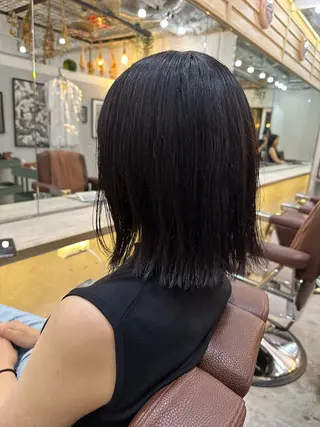 ミディアム カラー メンズ特化美容師 中戸 滉のヘアスタイル