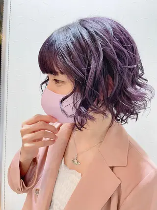 ミディアム カラー ARISA🦋推し・ アニメカラー/派手髪のヘアスタイル