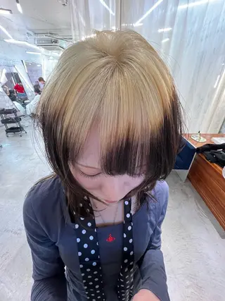 ミディアム カラー haco＋所属・圧倒的デザイン力 店長🎨RENAのヘアスタイル