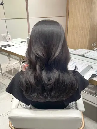 ロング カラー ヘアアレンジ Toiro所属・🤎小顔レイヤー /ベージュ🤎友香のヘアスタイル