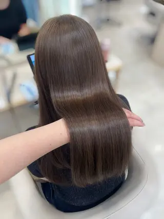 ロング カラー 透明感ワンカラー🎀 レイヤー/AOのヘアスタイル