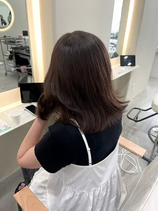 セミロング カラー uni/haruhi ☀️大名透明感カラーのヘアスタイル