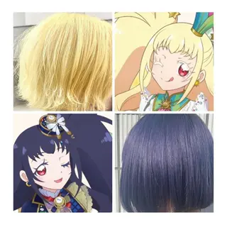 ショート カラー GARU-ガル-所属・TSUNO🦖 派手髪/オタク美容師のヘアスタイル