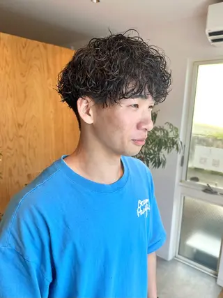 ショート パーマ メンズ メンズパーマ達人/ フェード/イツキのヘアスタイル