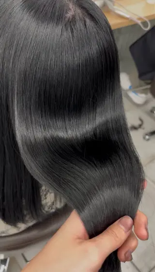 セミロング カラー ️ブリーチなし透明感 /アレンジ🎀こゆきのヘアスタイル