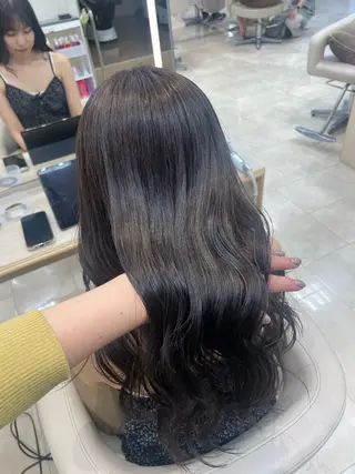 ロング カラー 透明感ワンカラー🎀 レイヤー/AOのヘアスタイル