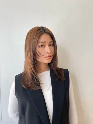 セミロング ボブ/ミディアム 親しみやすさ/さくらのヘアスタイル