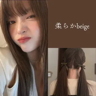 セミロング カラー 表参道/髪質改善・ 透明感 colorのヘアスタイル