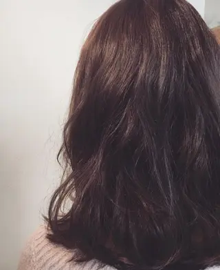 セミロング カラー 安永 涼のヘアスタイル