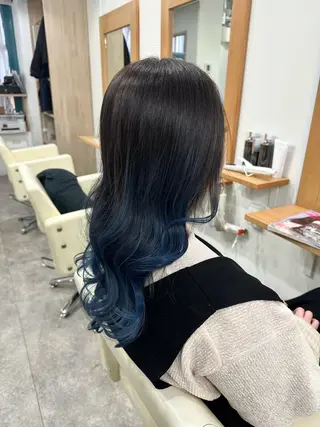 ロング カラー ヘアアレンジ SALOWIN京都河原町Suite店所属・外国人風レイヤー/ ハイトーンSHUのヘアスタイル