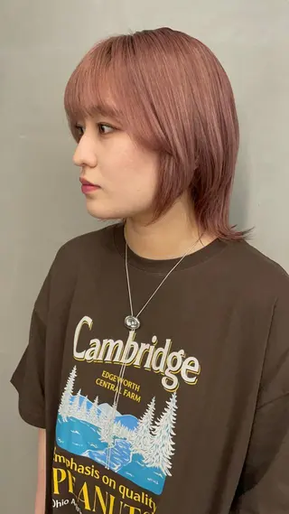 ミディアム カラー SALOWIN池袋East店3F所属・インナーカラー 推し ブリーチ 髪質改善のヘアスタイル