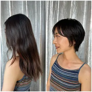 ショート デザインカラー/中性 ウルフ/mitsuのヘアスタイル