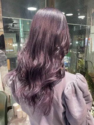 セミロング カラー aya/小顔レイヤー /柔らかカラーのヘアスタイル