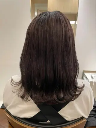 セミロング 💖ASUKA 💜/透明感カラーのヘアスタイル
