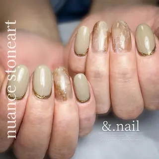 ネイル &.nail/ ニュアンス/持込み可のネイルデザイン