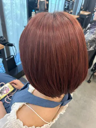 ミディアム 女性らしいモテヘア 韓国ヘアhikariのヘアスタイル