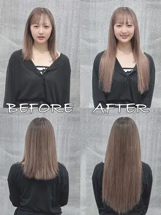 ロング カラー ヘアアレンジ LIP 大阪本店 エクステ 堀谷和孝のヘアスタイル