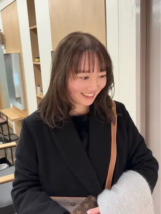 ミディアム カラー 武田美空🐇 ボブ/暖色カラー🌷のヘアスタイル