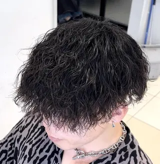 パーマ メンズ メンズ特化/勝田駅/ 佐和駅/鈴木輝瑠/のヘアスタイル
