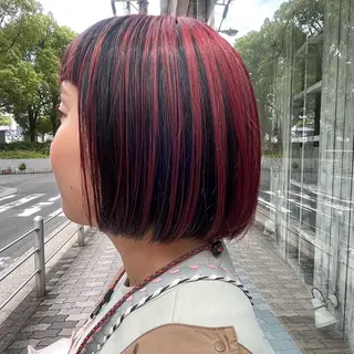 ショート カラー アスカ 🌟のヘアスタイル