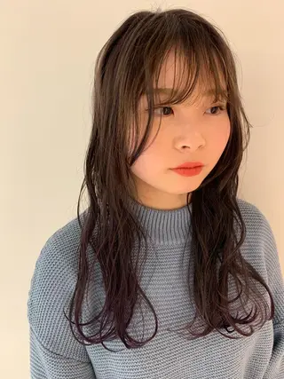 ロング カラー MASHU所属・鳥越 一希のヘアスタイル