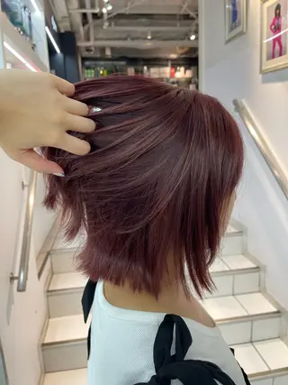 ミディアム カラー 🍎ハイトーンカラー /MANA🍎のヘアスタイル