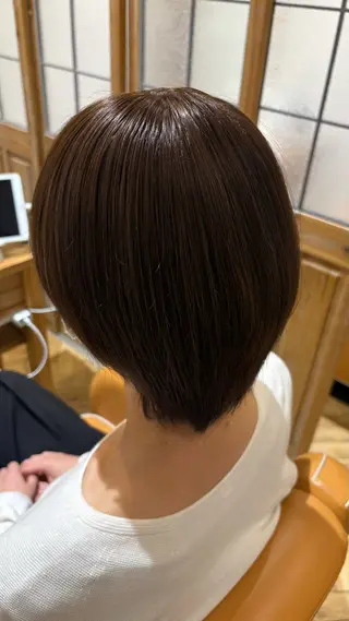 ショート ♣️似合わせカット 艶髪カラーYUUGAのヘアスタイル