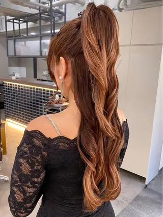 ロング ヘアアレンジ 🌼髪質改善･アレン ジ･レイヤー🌼のヘアスタイル