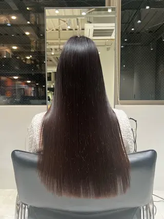 ロング qiie/ワンカラー メンズカット/カラーのヘアスタイル