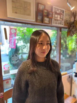 ミディアム 角田リサ /代々木上原のヘアスタイル