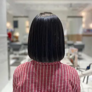 ミディアム カラー ボブ/ハイトーン 立川loose 下田のヘアスタイル