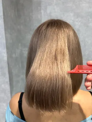 ミディアム カラー 最新ケアカラー 髪質改善YUTOのヘアスタイル