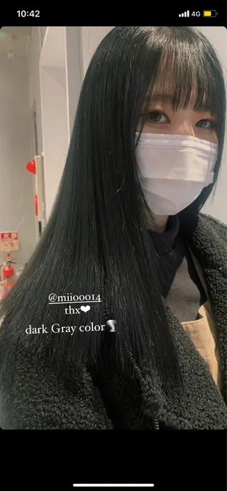 カラー AO所属・RISAKO 艶髪モテヘア🎀府中のヘアスタイル