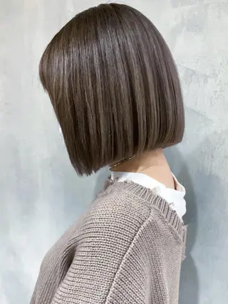 ミディアム パーマ ヘアアレンジ カラー ITbyALBUM 中野店のヘアスタイル