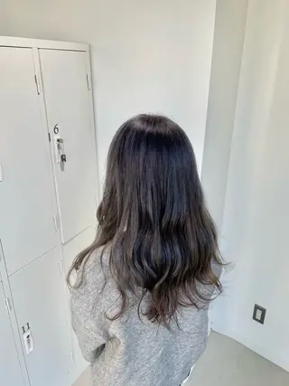 セミロング カラー パーマ&ブリーチ /飯牟田/GEAR.のヘアスタイル