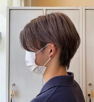 ショート カラー メンズ 濱崎 璃乃/ルプラボウのヘアスタイル