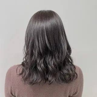 ミディアム ブリーチ✖️ 縮毛LANDのヘアスタイル