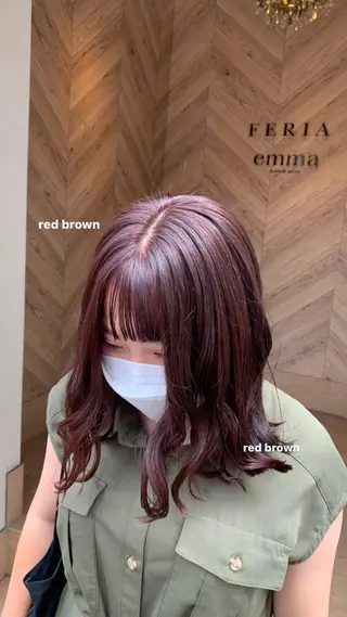 ミディアム 🎀FERIA梅田 出村谷　沙保🎀のヘアスタイル