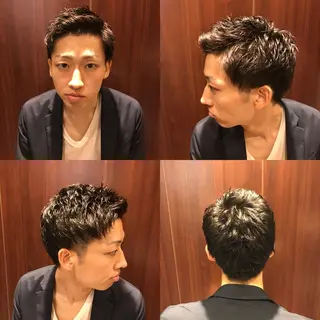 ショート パーマ メンズ 高橋 亜美奈のヘアスタイル