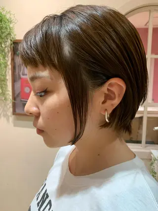 ショート 縮毛/ショート/ ボブ/レイヤー/小原のヘアスタイル