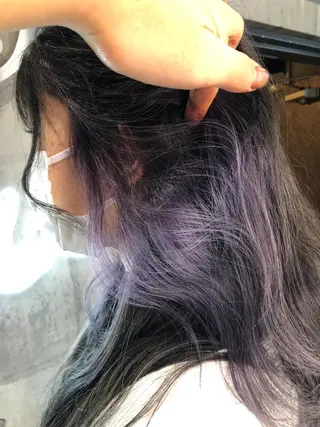 ロング カラー パーマ ヘアアレンジ メンズ キッズ ネイル マツエク・マツパ アイブロウ 韓国/顔周り/透明感 /レイヤー/ひなたのヘアスタイル