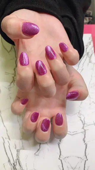 ネイル はな💎ネイル ワンホン、長さ出しのネイルデザイン