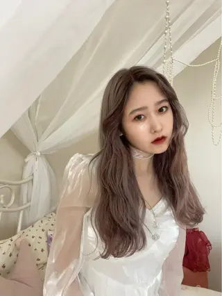 ロング カラー レイヤーカット 韓国風/yukinoのヘアスタイル