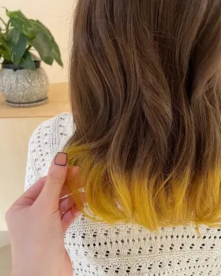 ミディアム カラー ヘアアレンジ 菱田 愛果のヘアスタイル