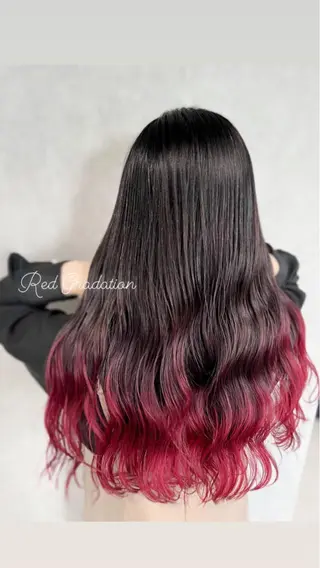 ミディアム カラー mimiiy梅田 中崎町ハイトーンのヘアスタイル