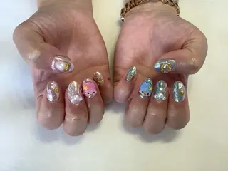 ネイル 💎🐰 saki. m 🐰💎のネイルデザイン