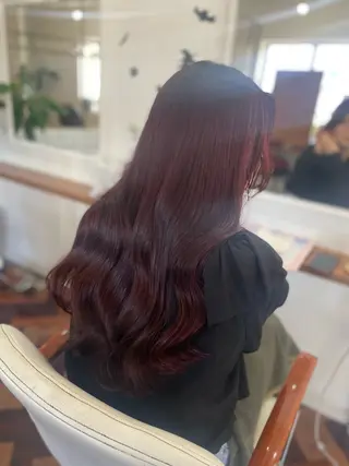 ロング カラー mopa所属・mopa_kaede 暖色カラー/ロングのヘアスタイル