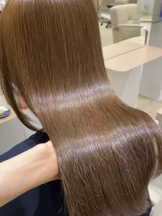 ロング オリーブ🌿ブリーチ なし◎Azusaのヘアスタイル